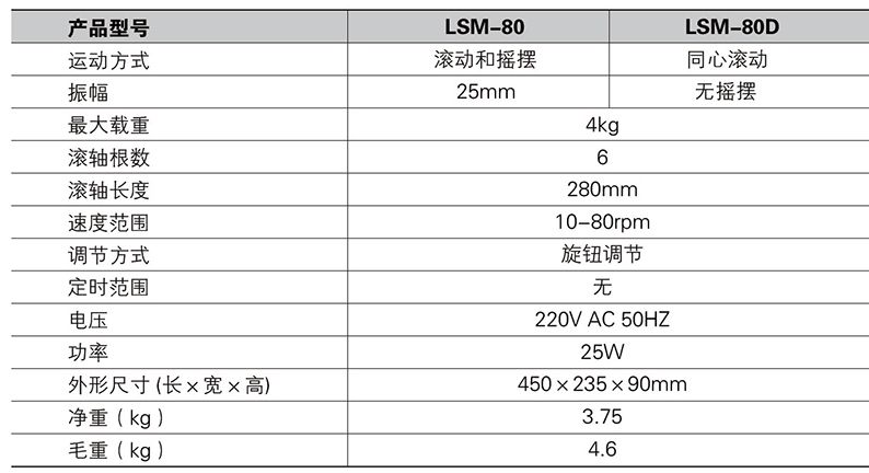 滚轴混匀仪 LSM-80 LSM-80D